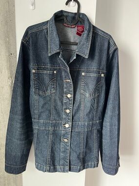 Classic Dark Blue Denim Jacket Point Zero- Size L/XL